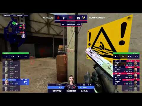 Astralis Device 4 Kills Versus Vitality Overpass Clutch