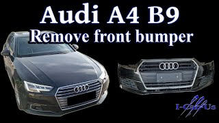 Audi A4 B9, Front bumper removal - Tutorial