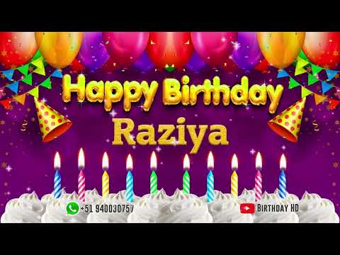 Raziya Happy birthday To You - Happy Birthday song name Raziya 🎁
