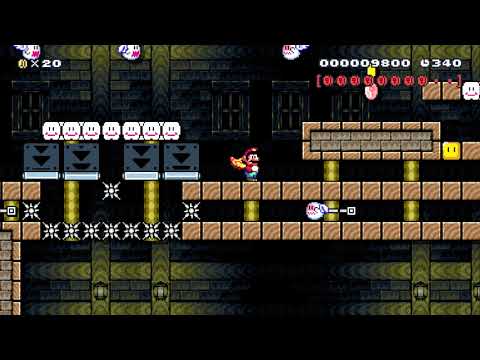 Donut & Forest Ghost House(SNES) by Nasetto BG ~ SUPER MARIO MAKER ~ NO COMMENTARY 1be