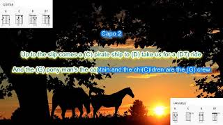 The Pony Man by Gordon Lightfoot play along with scrolling guitar chords and lyrics
