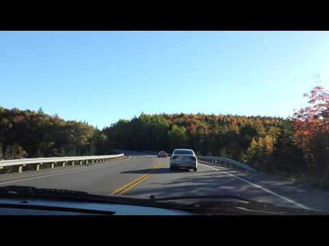 Descent Down Kelly's Mountain & Crossing the Seal Island Bridge - Cape Breton, NS - October 2015