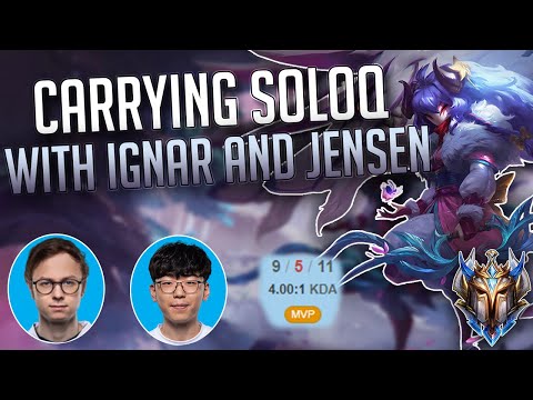 13 Y/O CHALLENGER JUNGLER DESTROYING SOLO QUEUE! Ft. TL Jensen & FQ Ignar - League Of Legends