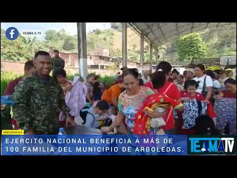 *Ejército Nacional beneficia a más de 100 familias del municipio de Arboledas, Norte de Santander*