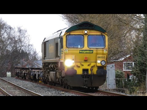 Freightliner Class 66 No. 66553 on 6M25 Hunslet Yard - Crewe Basford Hall on 07.02.21 - HD