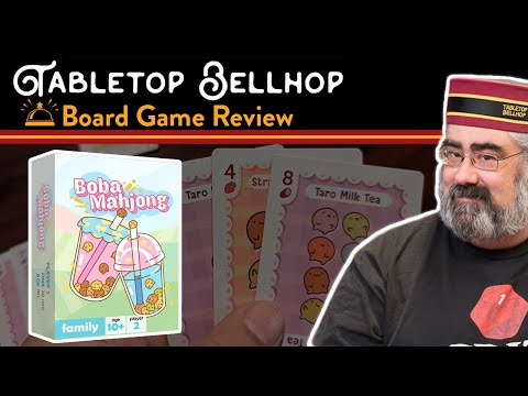 Boba Mahjong Review, a Two Player Mahjong/Rummy Set Collection Card Game
