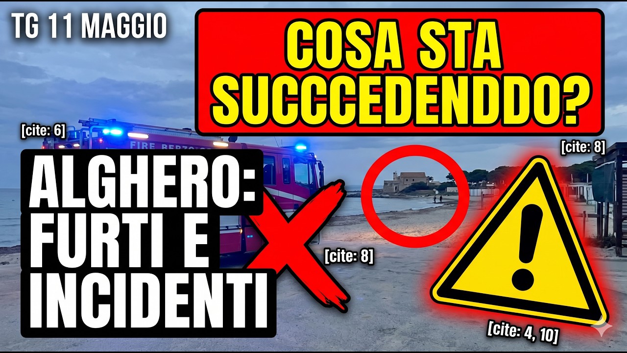 📢 EDIZIONE DEL GIORNO 11 Maggio 2026 – TG ALGHERO IN CHIARO 🎥