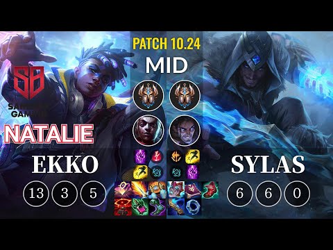 SB Natalie Ekko vs Sylas Mid - KR Patch 10.24