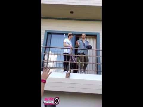 [Fancam] 130428 NU'EST play with LOVEs on the balcony at Camping in Thailand