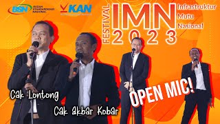 Download lagu Cak Lontong dan Cak Akbar Kobar Open Mic di FIMN 2023 mp3
