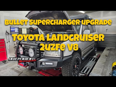 Toyota 100 Series LandCruiser 2UZ-FE V8 bullet supercharger upgrade