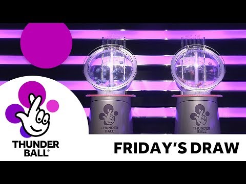 The National Lottery ‘Thunderball’ draw results from Friday 23rd February 2018