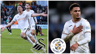 INJURY TIME WINNER! Swansea City 2-1 Luton town| Peart-Harris 91st Minute goal.