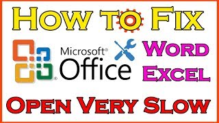 How to Fix Microsoft Word &amp; Excel Open Very Slow - Microsoft Office Tutorial
