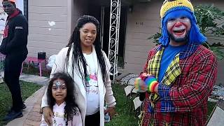 Payaso Pikorete celebrando los 5 añitos de Valerie en Jacksonville Fl con la Muñequita Pompita Testi