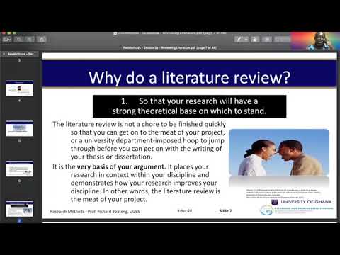 RB Research Methods S3a - How to Find Literature