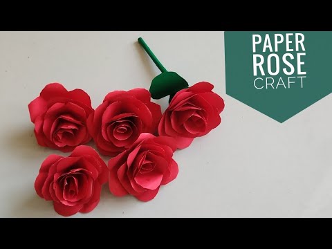 How to Make Beautiful and Easy Paper Rose ||Easy Home Decor DIY