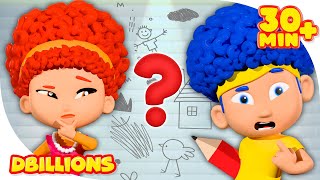 Who Did This?! Helping Mama with DB Heroes | Mega Compilation | D Billions Kids Songs