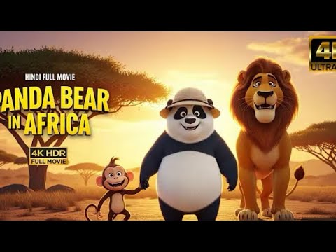 Panda Bear In Africa|HOLLYWOOD MOVIE HINDI DUBBED | ANIME NEW CARTOON MOVIE IN HINDI l PART 1 