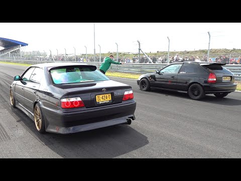 Toyota Chaser JZX100 (320HP) vs Honda Civic vs Subaru Impreza WRX STI