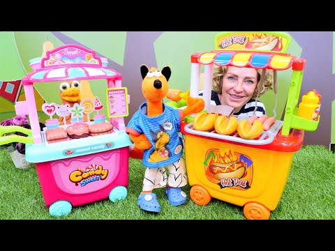 Nicoles Partyorganisation - Spielspaß mit Plüsch Spielzeug - Hotdogs und Süssigkeiten für Mama Wutz