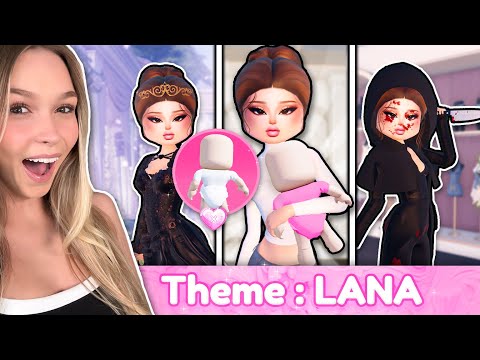 Dressing up as LANA for EVERY Round in Dress to Impress