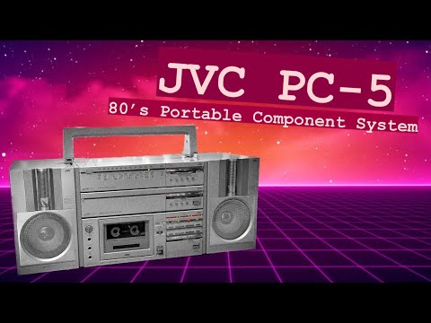 JVC PC-5 (1981) Vintage Cassette Ghetto-Blaster Boombox image 6