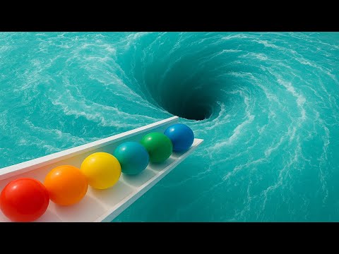 Marble Run Race ASMR 1000 Marbles Rain Gutter VS Mega Whirlpool ASMR Amakandu