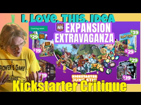 AEG Expansion Extravaganza - Kickstarter Critique Review