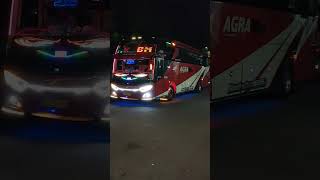 Download lagu Bus Agra Mas Strobo Running Text Viral Animasi Mata mp3