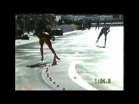 World Championships Sprint Inzell 1991 - 1000 m Van Velde - Adeberg