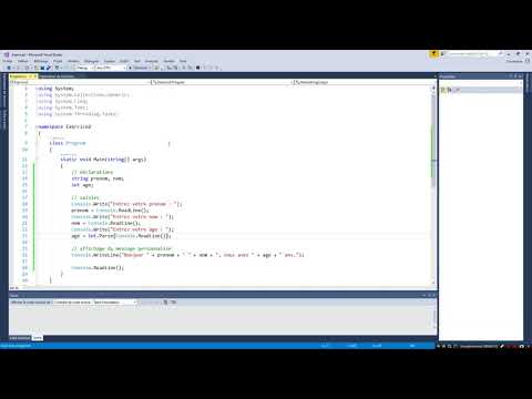 Bases de la programmation n°1 procédural premier exemple