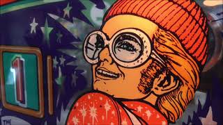 We Admire Bally's 1976 Captain Fantastic Pinball Machine - Elton John Classic Rock And Roll Baby!