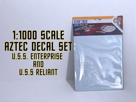 Preview 1:1000 Scale Aztec Decals - Enterprise and Reliant