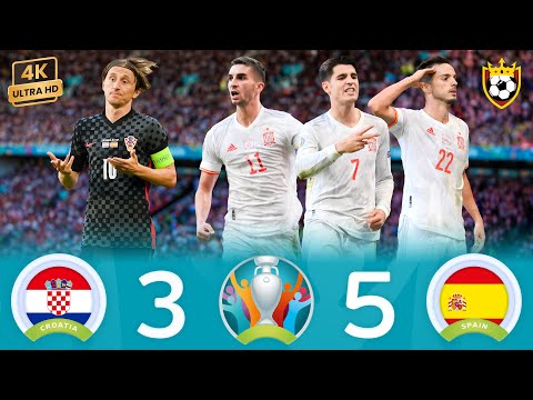 Spain eliminates Croatia & Modric in unbelievable goal fest🤯🌟💥❯ Croatia (3-5) Spain ● EURO 2020 🎬 4K