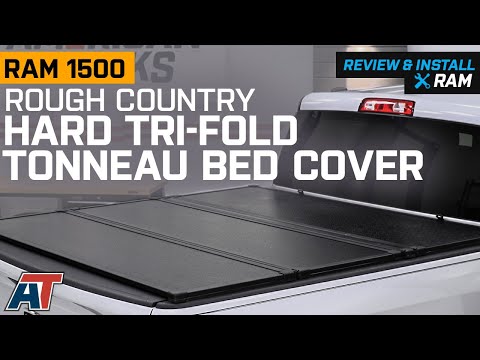 2009-2018 RAM 1500 Rough Country Hard Tri-Fold Tonneau Bed Cover Review & Install