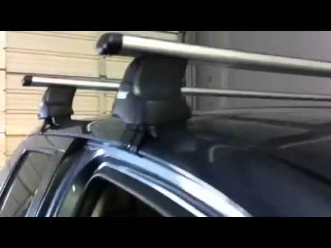 Toyota Tundra with Thule 480R Traverse Roof Rack Instal ...