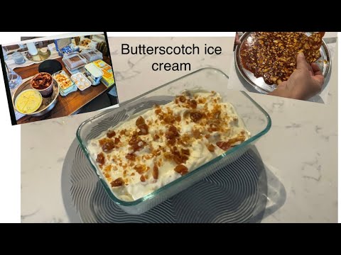 Butterscotch ice cream | soft & creamy butterscotch ice cream summer special recipe |