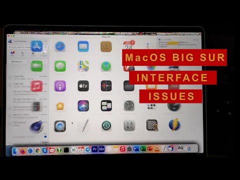 MacOS Big Sur interface issues