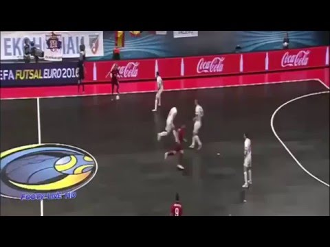 Ricardinho Amazing Futsal Goal vs Serbia UEFA Futsal Euro 2016