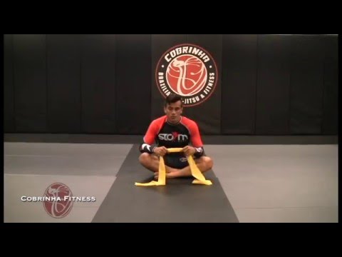Cobrinha Fitness Stretches w/ Rubberband ~ Cobrinha BJJ & Fitness Alliance Los Angeles