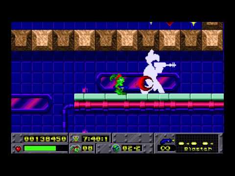 Jazz Jackrabbit - Episode B - Turtle Soup: 08. Deckstar 2 (1994) [MS-DOS]