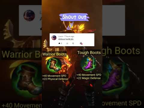 Aldous one shot build For EXP Lane