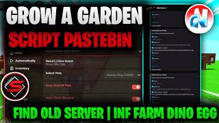 Grow A Garden SCRIPT - INF FARM DINO EGGS, NEW VULN DNA MACHINE, FIND OLD SERVER *REAL 100%*