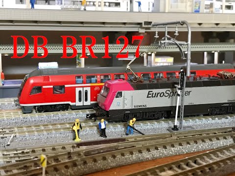 DB　BR127　Euro Sprinter　鴨居の上のレイアウトⅡ　鉄道模型　Nscale rail model