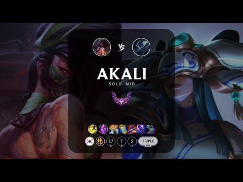 Akali Mid vs Lissandra - KR Master Patch 12.23