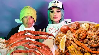 SEAFOOD BOIL MUKBANG with My Son Drew 🦀🦐🦞🍤