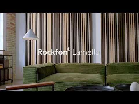 Rockfon® Lamella: Modular wooden wall system combining acoustics and beauty