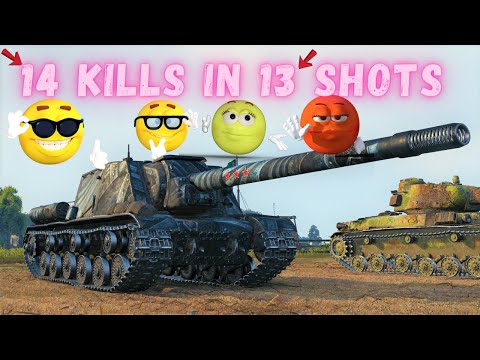 Genius on ISU-152   14 Kills in 13 shots World of Tanks,WoT tank battle