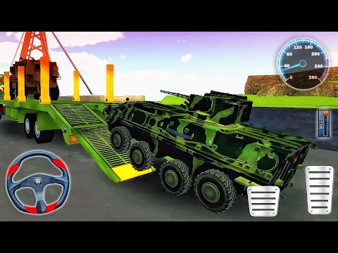 Car Transporter Simulator 2021 - US Army Transporting Driving - Best Android GamePlay #2